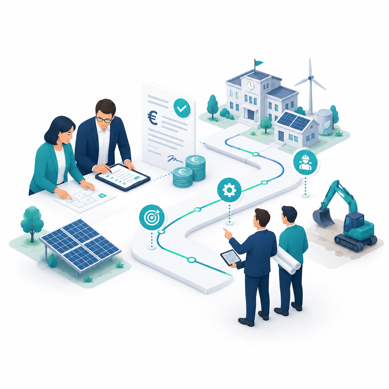 Förder- und umsetzungsorientierte Projektplanung mit Roadmap, Finanzierung und Umsetzung